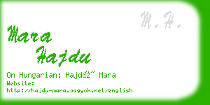 mara hajdu business card